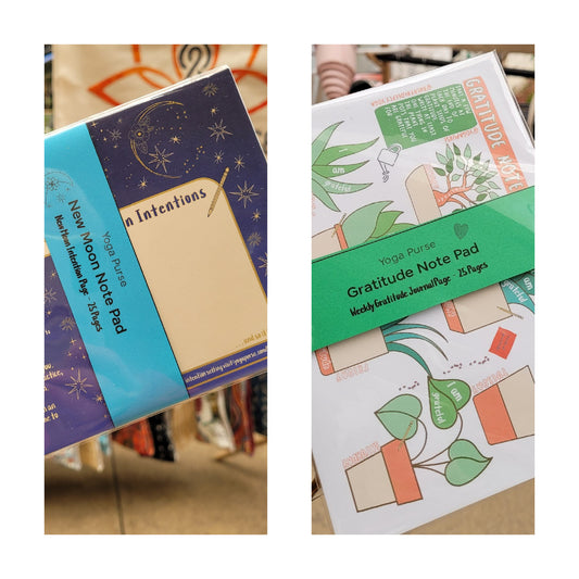 Note pads for new moon intention setting