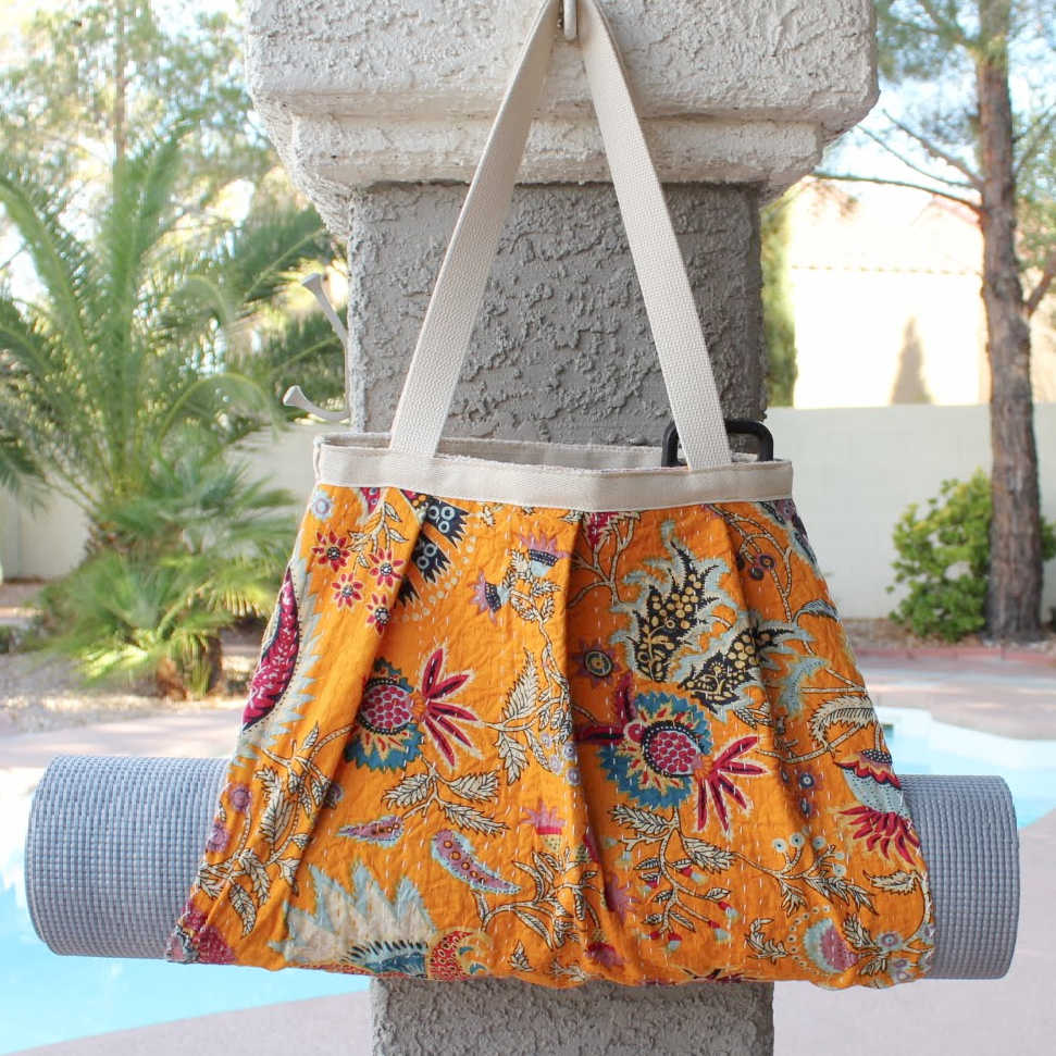 yoga Mat carrier bag with tote bag orange 