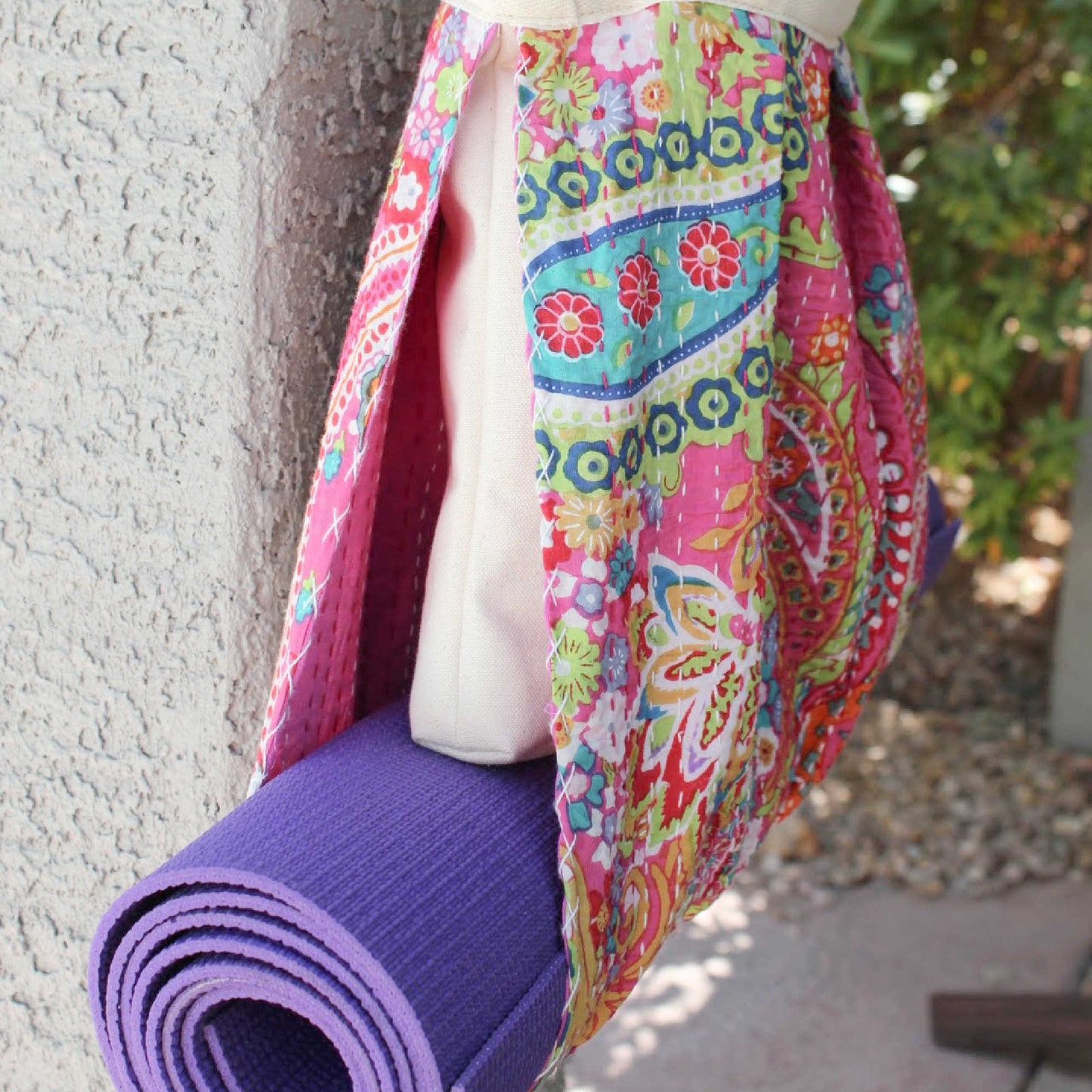 Side detail of Yoga Mat Carrier for Pilates and essentials